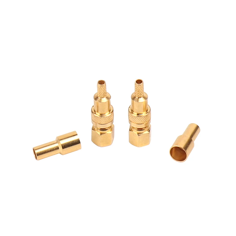 Sindax SMC female connector straight head RF coaxial connectors SMC-CK-1.5 50 Ohm Crimp type headphone jack 10pcs | Обустройство дома