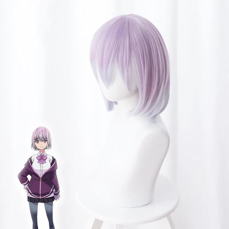 Аниме SSSS.GRIDMAN аканэ Shinjou Косплэй парик ролевые 50 см длинные синтетические волосы