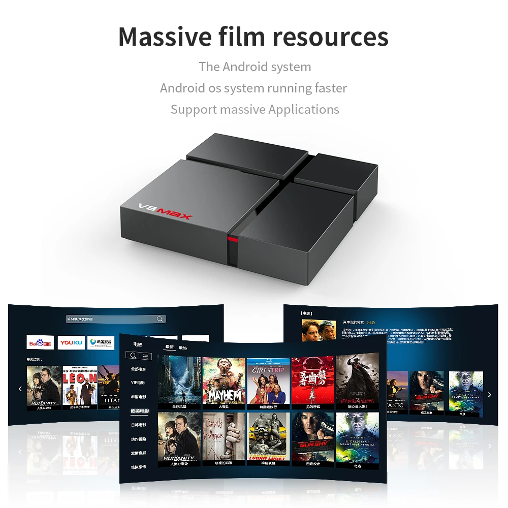V8 Max умный ТВ Box Android 8 1 4G 6 Amlogic S905X2 Davlin MP2 2. + 5G Wifi BT 4 0 100 м Media Player 32G Ott