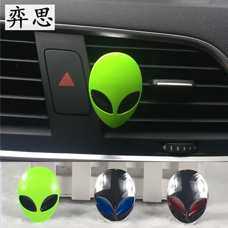 Металлическое украшение alien для автомобильного кондиционера клипса духов