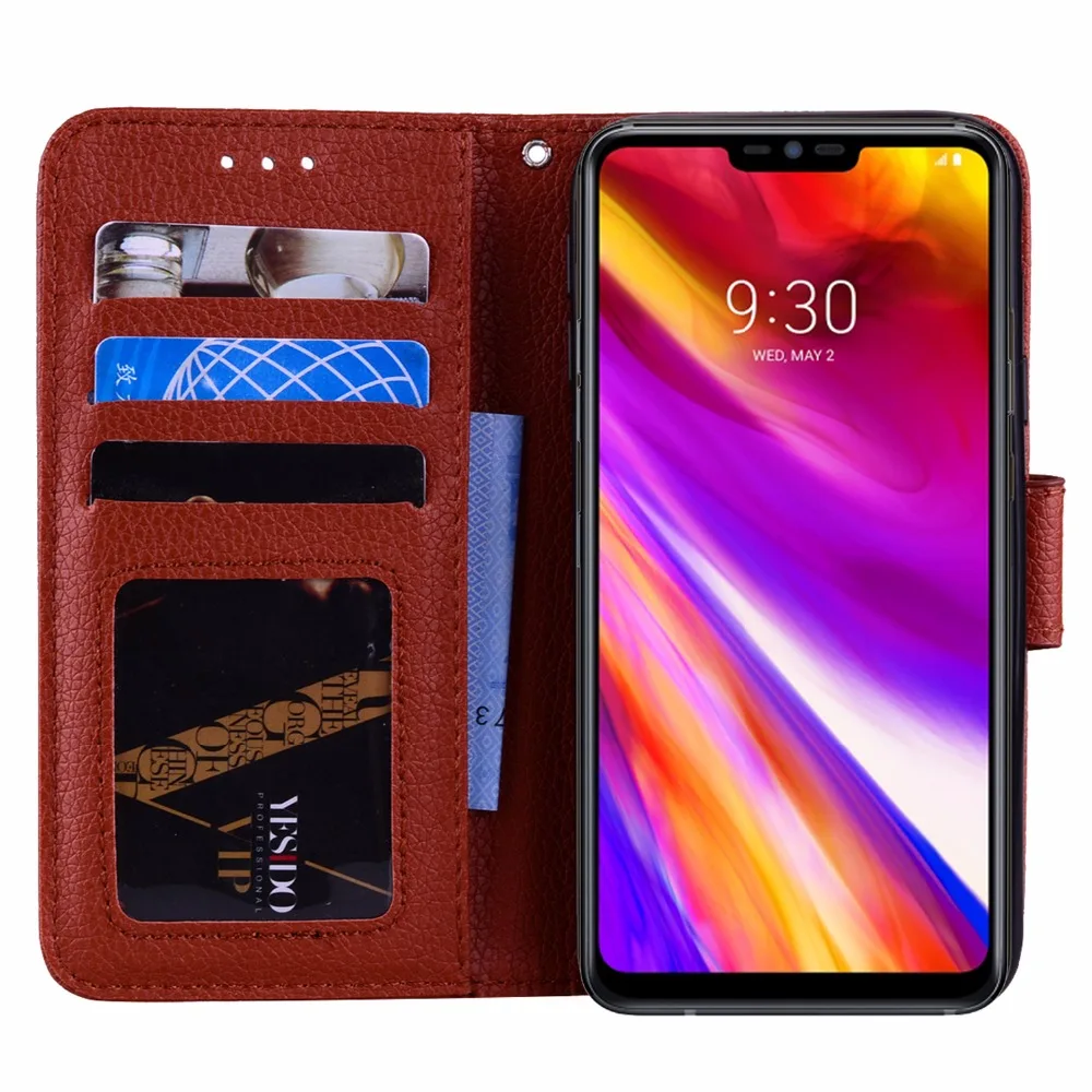 100 шт./лот личи 3 карты + фоторамка кошелек кожаный чехол для LG G5 G6 G7 Q7 K4 K6 K7 K8 EU 2017