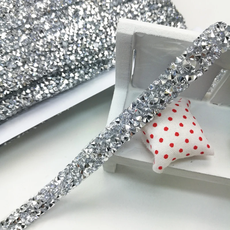 BlingBling AB rhienstone сетка отделка стразами цепь окантовка Кристалл Свадебная аппликация платья ремесла 10 мм ширина