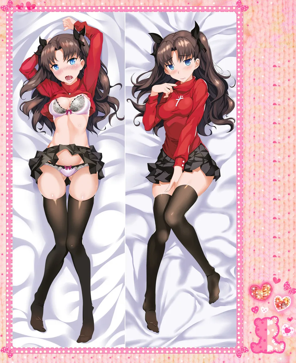 Двухслойная подушка с аниме мультяшным рисунком Fate Stay Night обнимающая чехол