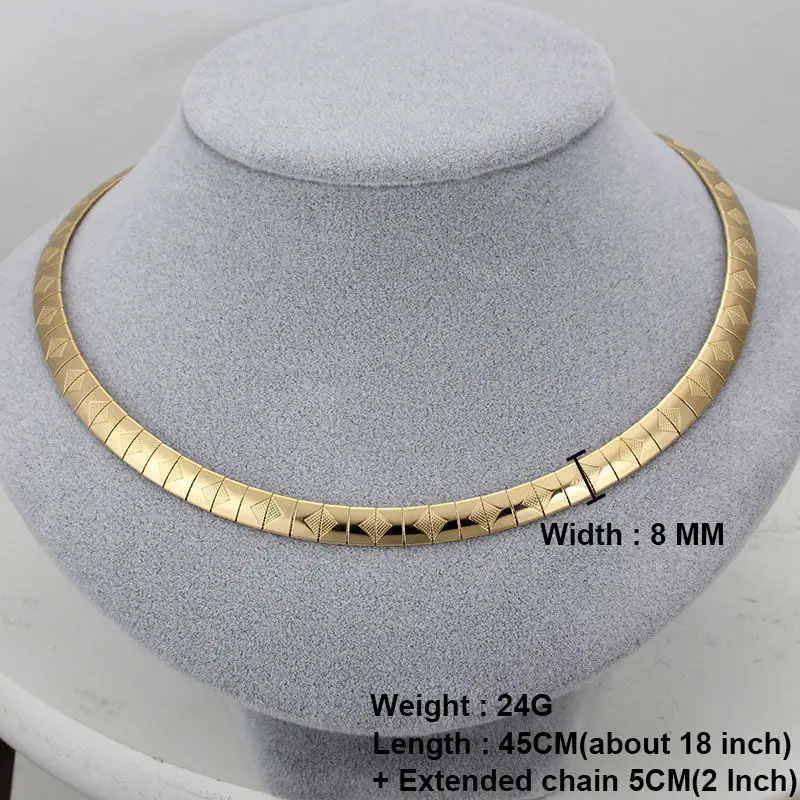 Necklace Gold 8MM Новая мода, колье из нержавеющей стали, массивное ожерелье, серебряное/золотое ожерелье, Женская цепочка в виде змеи, свадебные украшения - Окраска металла: Necklace Gold 8MM