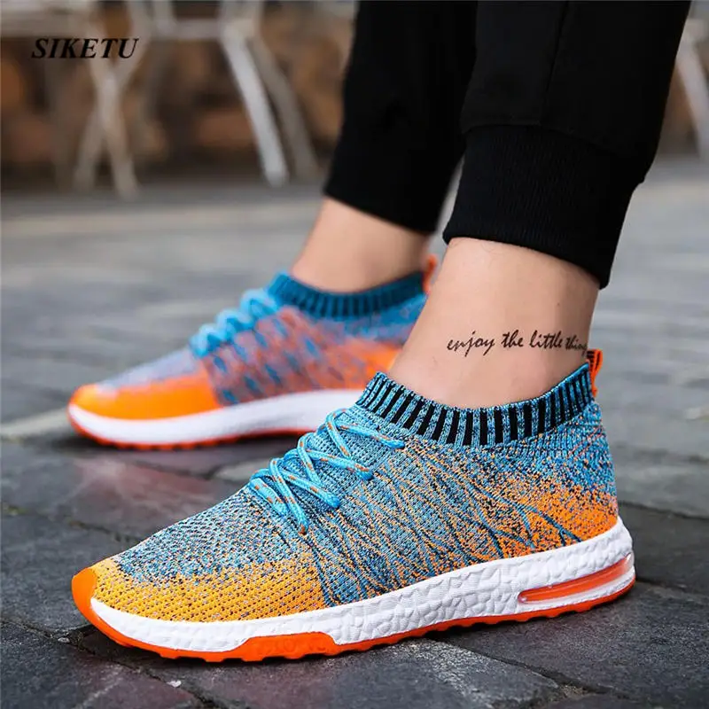 Мужские кроссовки Летние Zapatillas Deportivas Hombre смешанные цвета дышащая повседневная