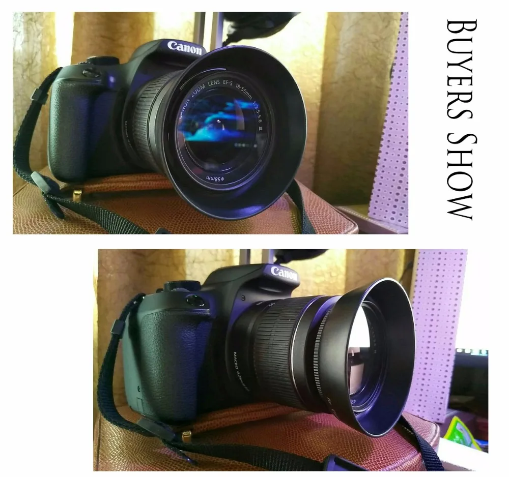 Бленда Объектива DSLR EW 60C EW60C для Canon EF S 18 55 мм f/3 5 6 IS II 58 мм|lens hood|camera lens hoodsdslr hood |