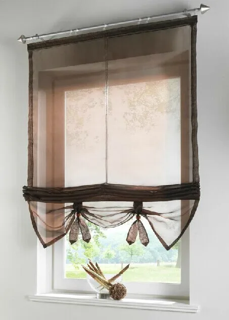 6 цветов римские жалюзи готовая кухонная занавеска качественная подъемная