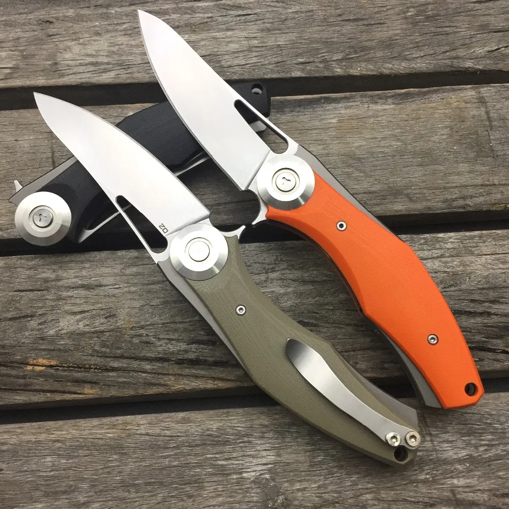 Складной нож LDT Bear Dark Wild Boar D2 лезвие из стали G10 тактические ножи Походный