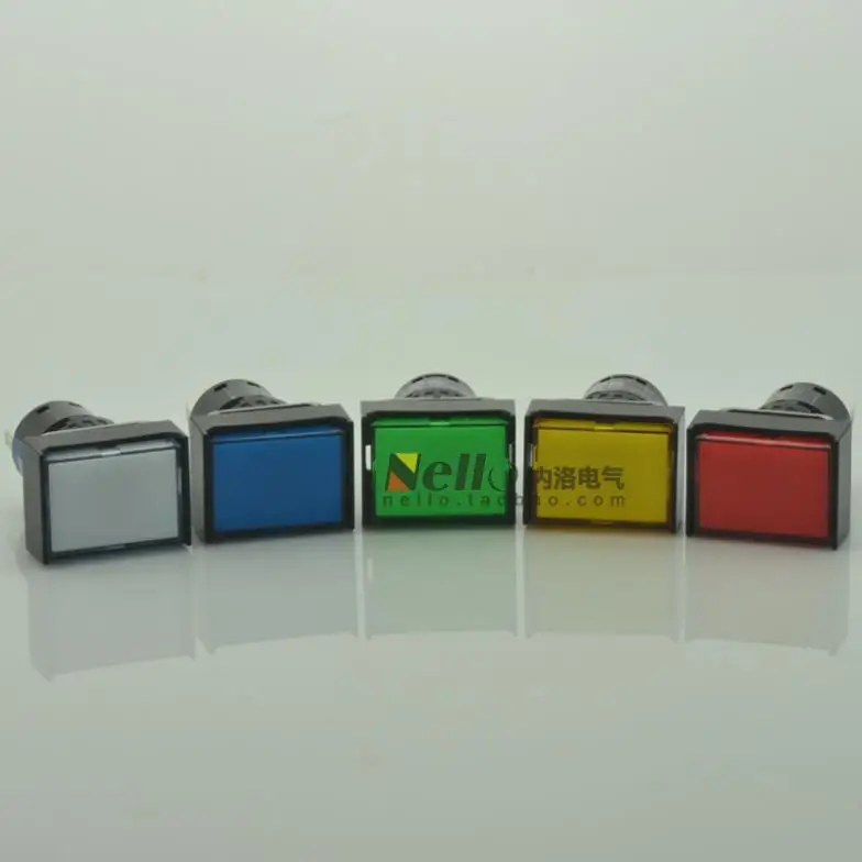 

[ SA ]IDEC Izumi original Japanese 16mm indicator rectangular AL6H-P4 * C AC24V DC 24V LED lamp--10PCS/LOT