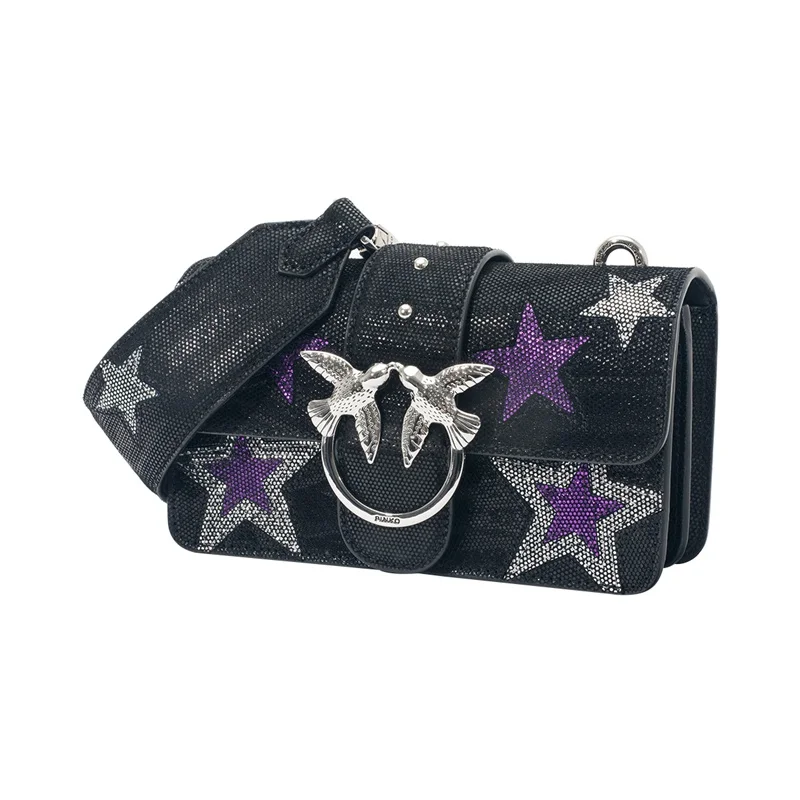 Сумка PINKO Mini Love Stars 2 C/Spallaccio Al 18 19 PLTT 1P218Q Y51R|Сумки с ручками| |