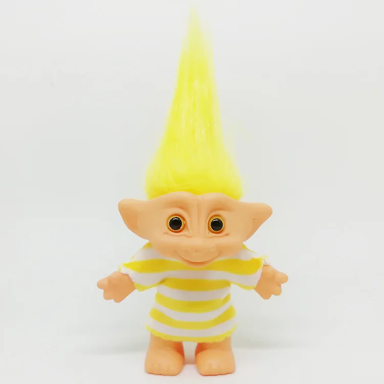 10 см Классическая одежда тролли кукла Фигурки игрушки Leprechauns Русс Тролль для детей подарок на день рождения - Цвет: Style3