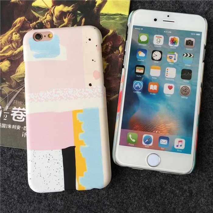 Новинка картина маслом твердый матовый пластик чехол для корпуса iPhone 6 6s 6plus 5 5S |