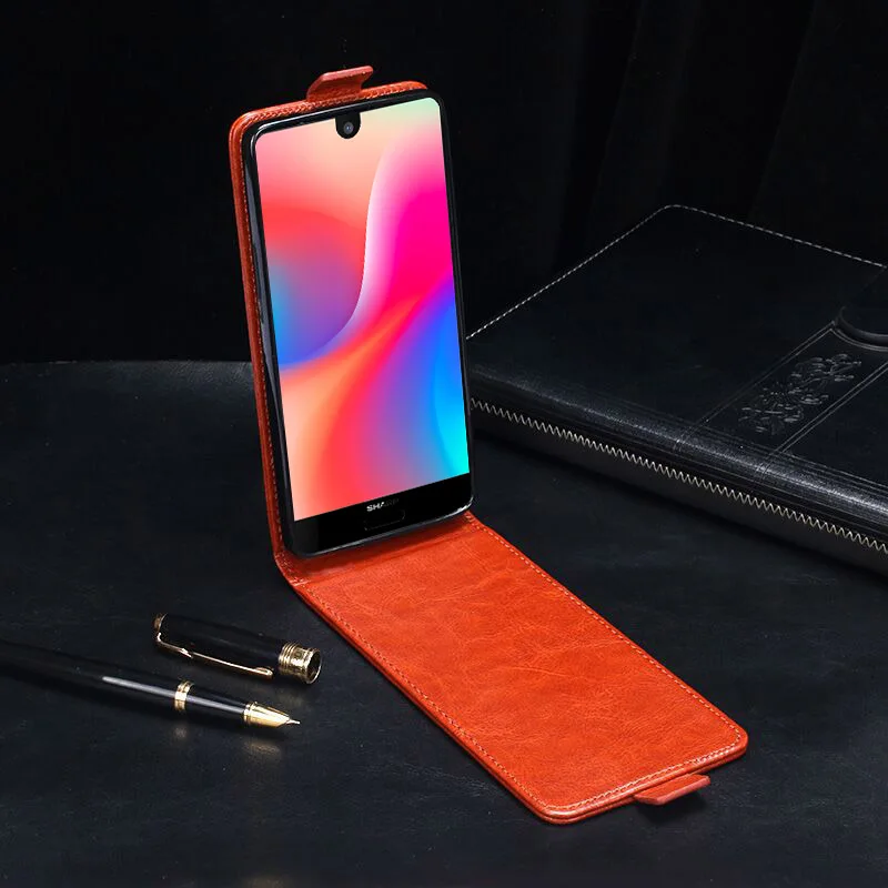Itgoogo для Sharp Aquos S3 мини чехол Роскошный кожаный флип FS8018 защитный телефона задняя