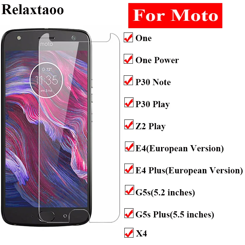 Защитное стекло для moto rala moto x4 one power p30 note play z2 play E4 plus G5s plus Защитная пленка для экрана премиум класса