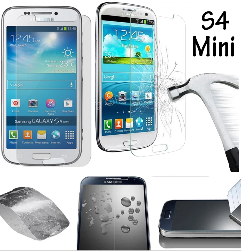GT-I9195 GT-I9190 I9192 защитное стекло пленка на Для Samsung Galaxy S4 Mini стекло закаленное Экран Протектор защитная пленка на телефон Для самсунг галакси S4 Mini стекло крышка 9H 2.5D