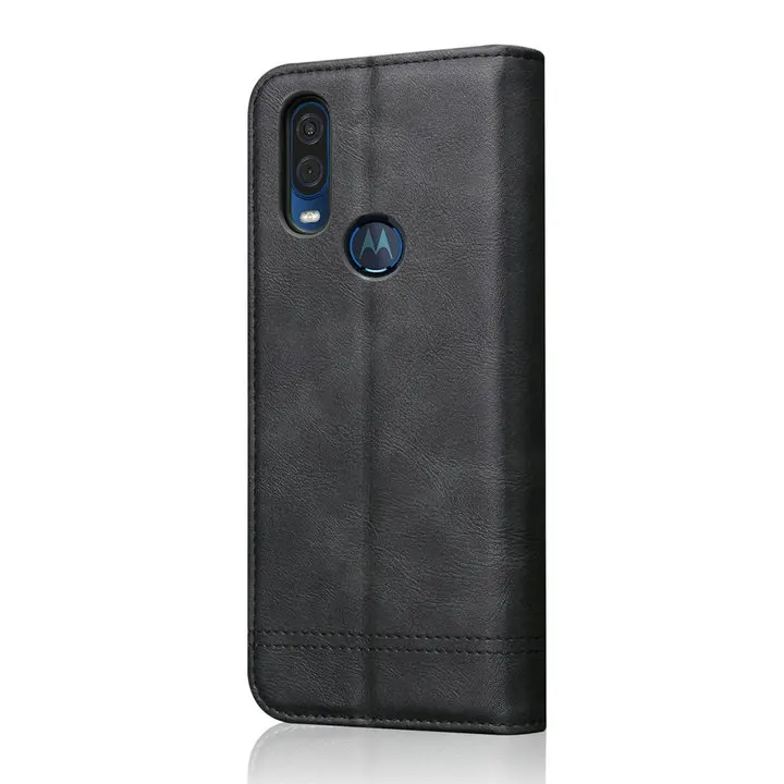Роскошный кожаный кошелек для Motorola One Vision чехол Coque Motorola Moto One Vision чехол откидная крышка для Motorola Moto 1 Vision