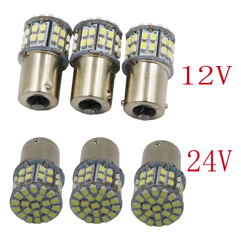 Y 100X BA15S 1156 P21W 50 SMD 1206 12V 1157 Bay15d Led Автомобильный свет тормозные поворотники задние