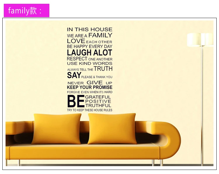 

The new removable English alphabet stickers painting Bedroom sofa background Wallpaper Wall Stickers