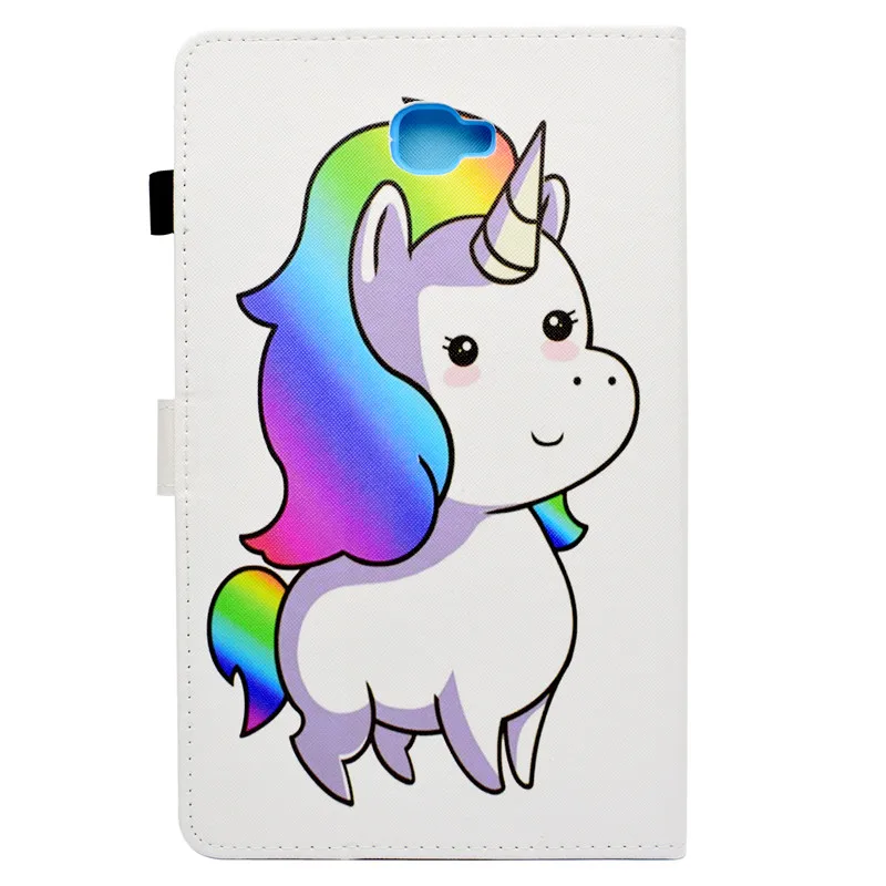Чехол Wekays для Samsung Tab A6 10 1 мультяшный Единорог Galaxy A 6 2016 T585 T580 T580N чехлы планшетов |