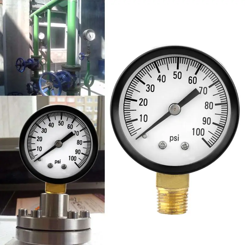 0-100 PSI 1/4 &quotколодец насос бассейн спа фильтр датчик давления воды низкое