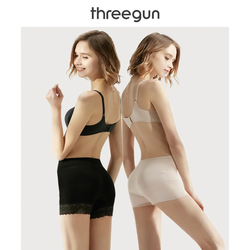 THREEGUN BAILIAN, нижнее белье, 3 шт., женские трусики, хлопок, в рубчик, растягиваются, низкая талия, женские летние трусы, милое нижнее белье, много