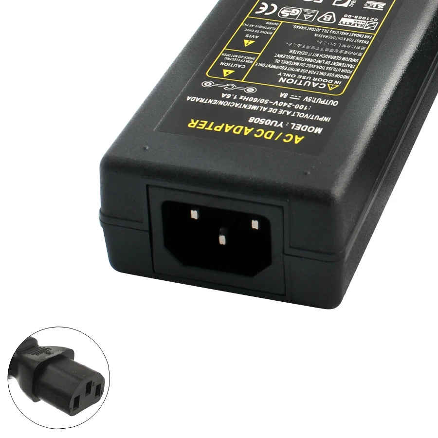 AC DC 5 в адаптер питания 1A 2A 3A 5A 6A 8A 10A LED 220 В до разъем для светодиодной лампы |