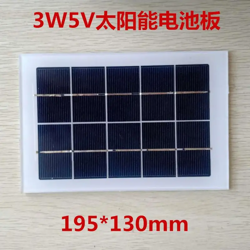 3 w 5 v поликристаллическая солнечная панель стабилизатор для зарядки мобильного телефона Зарядка сокровище Мобильная мощность Pv - Цвет: TYNDB