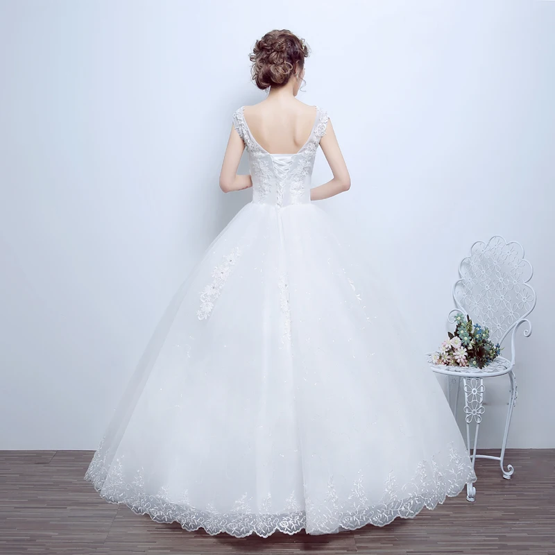 

Latest Wedding Dresses with Appliques Glamorous Ball Gown Formal Dress Wedding Gowns Elegant Vestidos De Novia Bridal Gown