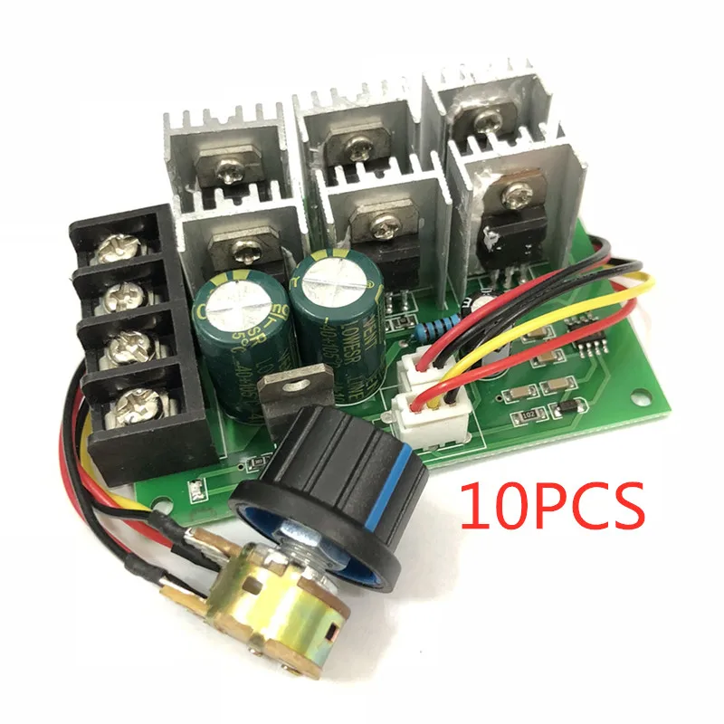 

Новый 10 шт ШИМ регулятор двигателя пост. Тока 12v24v36v48v высокой мощности 40A DC контроллер щетки двигателя 2000W модуль