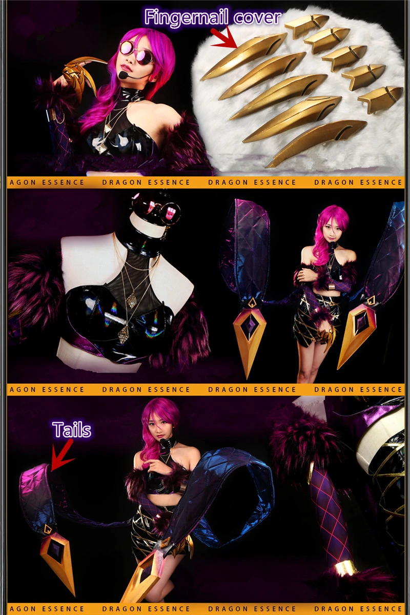 Женский костюм для косплея Evelynn KDA сексуальное платье юбка на заказ|Игровые