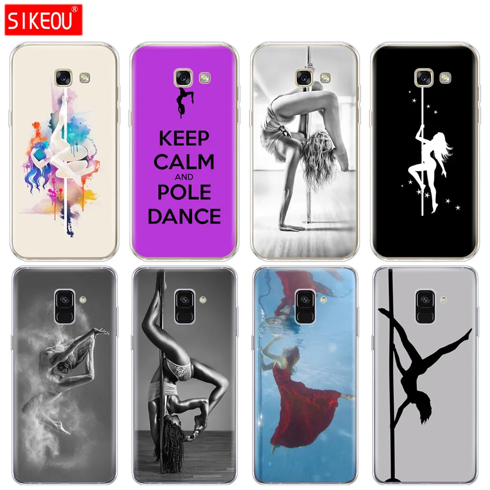 Силиконовый чехол для телефона Samsung Galaxy A8 2018 A3 A310 A5 A510 A7 2016 2017 Pole dance|Бамперы| |