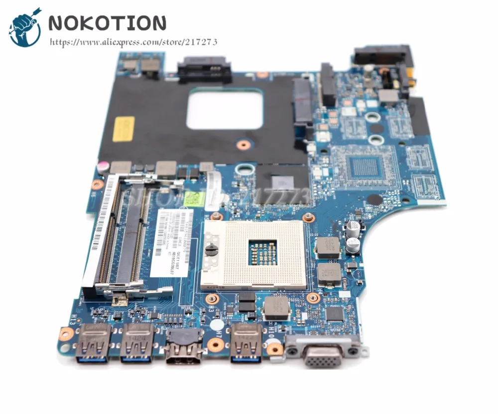 

NOKOTION 04Y1168 MAIN BOARD For Lenovo thinkpad Edge E430 Laptop Motherboard 14''QILE1 LA-8131P HD4000 DDR3