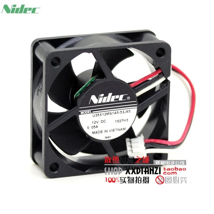 Новый оригинальный для Nidec U35X12MS1A5 53J65 12V 0.05A 3510 бесшумный вентилятор охлаждения|silent