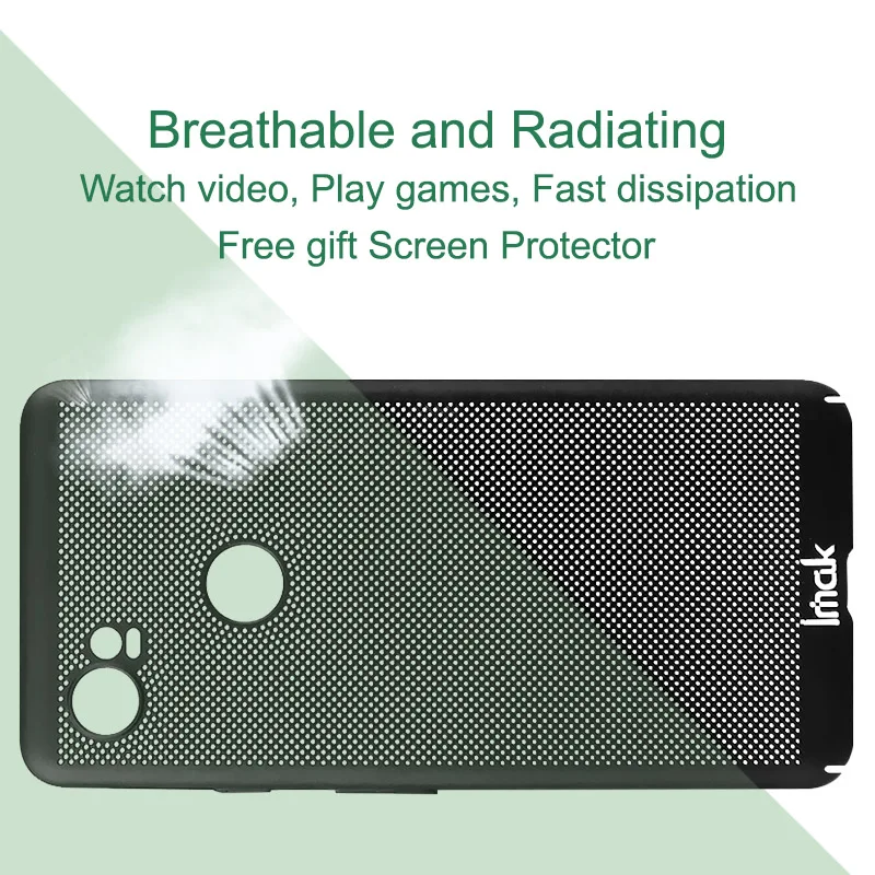 IMAK JAZZ Mesh Case For Google Pixel2 XL Pixel 2 xl case free screen protector fast dissipation anti-fingerprint anti-oil |