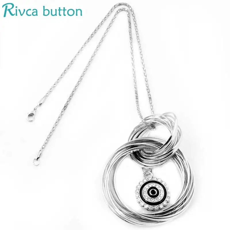 Rivca Snap Button Necklaces &amp Pendants Jewelry Fishion Angel Wings Antique Silver/Gold Colour Women Choker P01037 | Украшения и