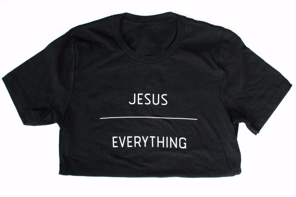 

Christian Jesus Over Everything T-shirt women fashion slogan tees cool girl style gift tops faith cotton camisetas tumblr tshirt