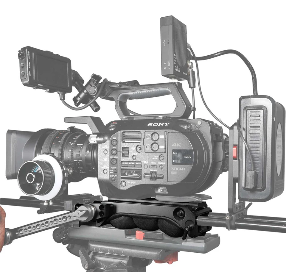 SmallRig DSLR Камера Наплечная пластина адаптер для sony VCT-14 W/Manfrotto 501 QR пластина для sony FS7/FS7II/FS5 1954