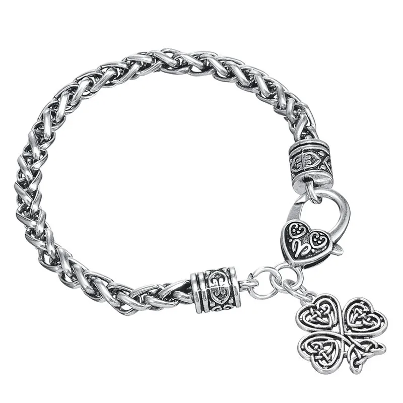 Бренд teamer браслет с подвеской в виде четырехлистного клевера|charm bracelet|bracelet brandbrand
