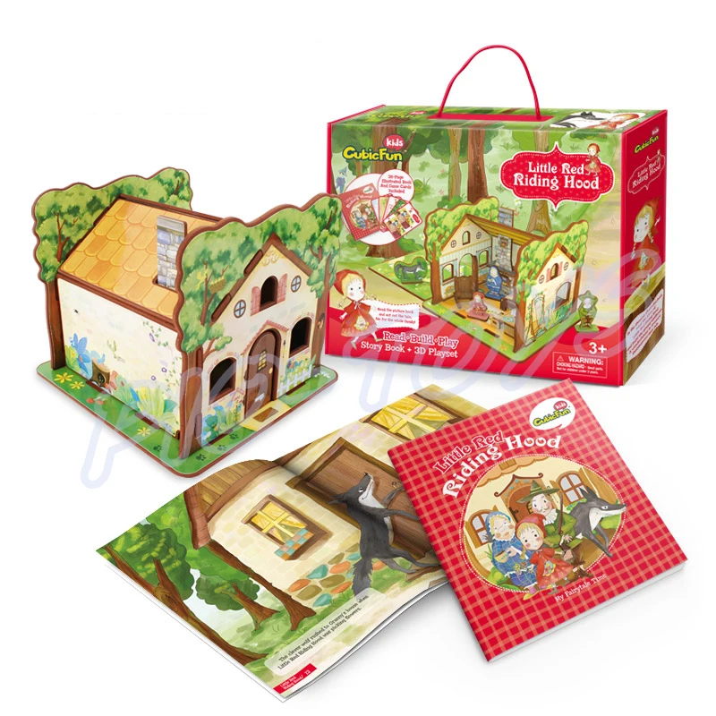 Подарок на день ребенка сказочное время 3D пазлы модель серия рассказов детские