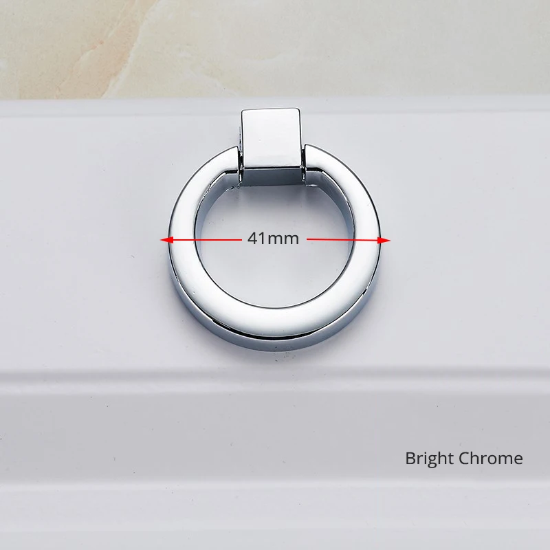 Bright - Single hole KAK цинк Aolly черные ручки шкафа американский стиль кухонный шкаф ручки для выдвижных ящиков модная Мебельная ручка дверная фурнитура - Цвет: Bright - Single hole