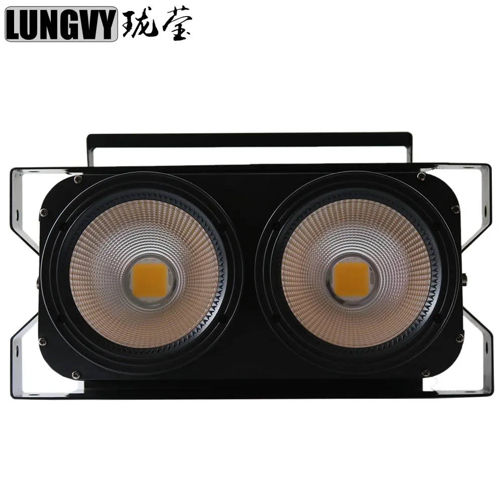 

Free Shipping Theater 2x100W White/ Warm White/2in1 LED COB Blinder Light 2 Eyes Stage Led Audience Light for Stage TV Studio