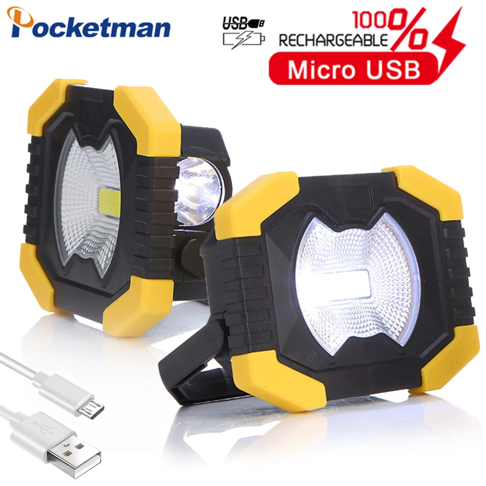 100W Портативный Точечный светильник рабочий USB Перезаряжаемые флэш на солнечной