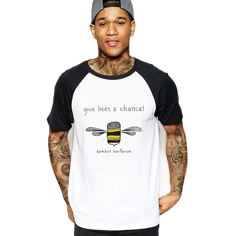 Give me a chance Honey Bees wholesale Mens t shirts xxl 2021fashion 3d funny tshirts brand streetwear clothing MALE tee T-shirt | Мужская