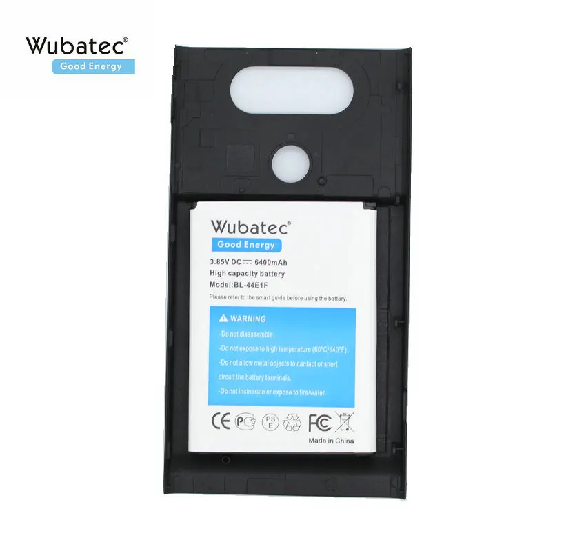 Wubatec 1x6400mAh BL 44E1F Расширенный аккумулятор + задняя крышка для LG V20 Stylo 3 H990 F800 VS995 US996