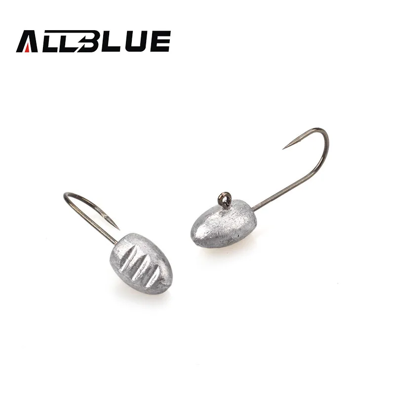 ALLBLUE 10 шт./лот Новый 3g свинцовый крючок джиг оснатка приманки рыболовные крючки
