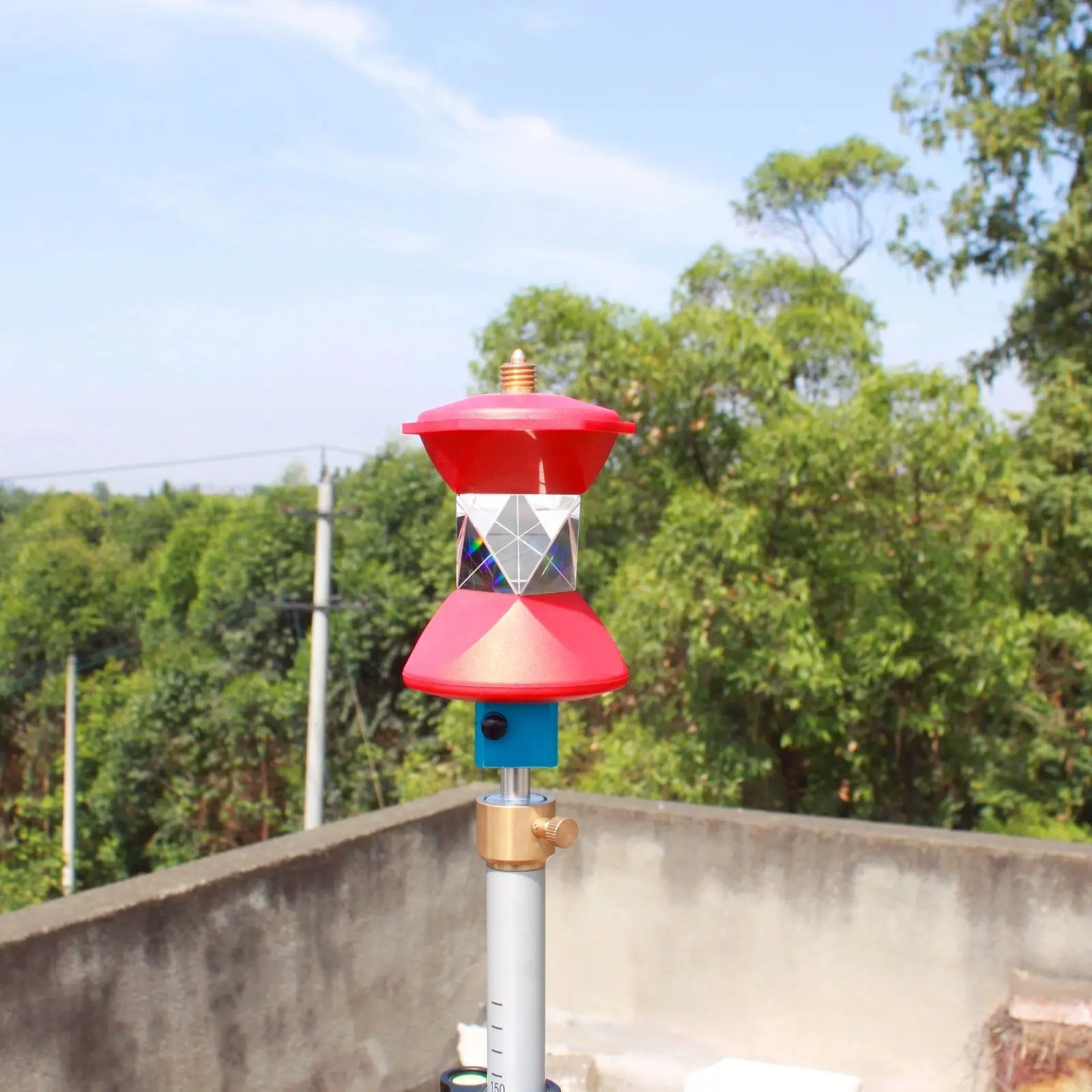 Новая красная Роботизированная Призма 360 для общей станции резьба 5/8x11 |