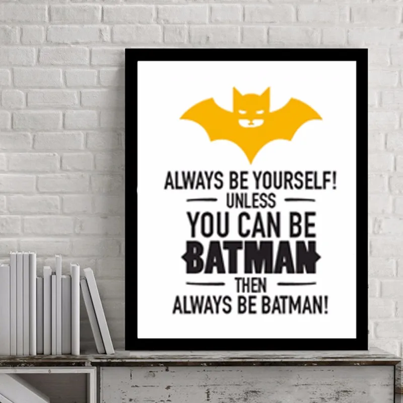 Super Hero Batman Poster Canvas Painting Wall Art by Numbers Pictures for Living Room No Frames | Дом и сад