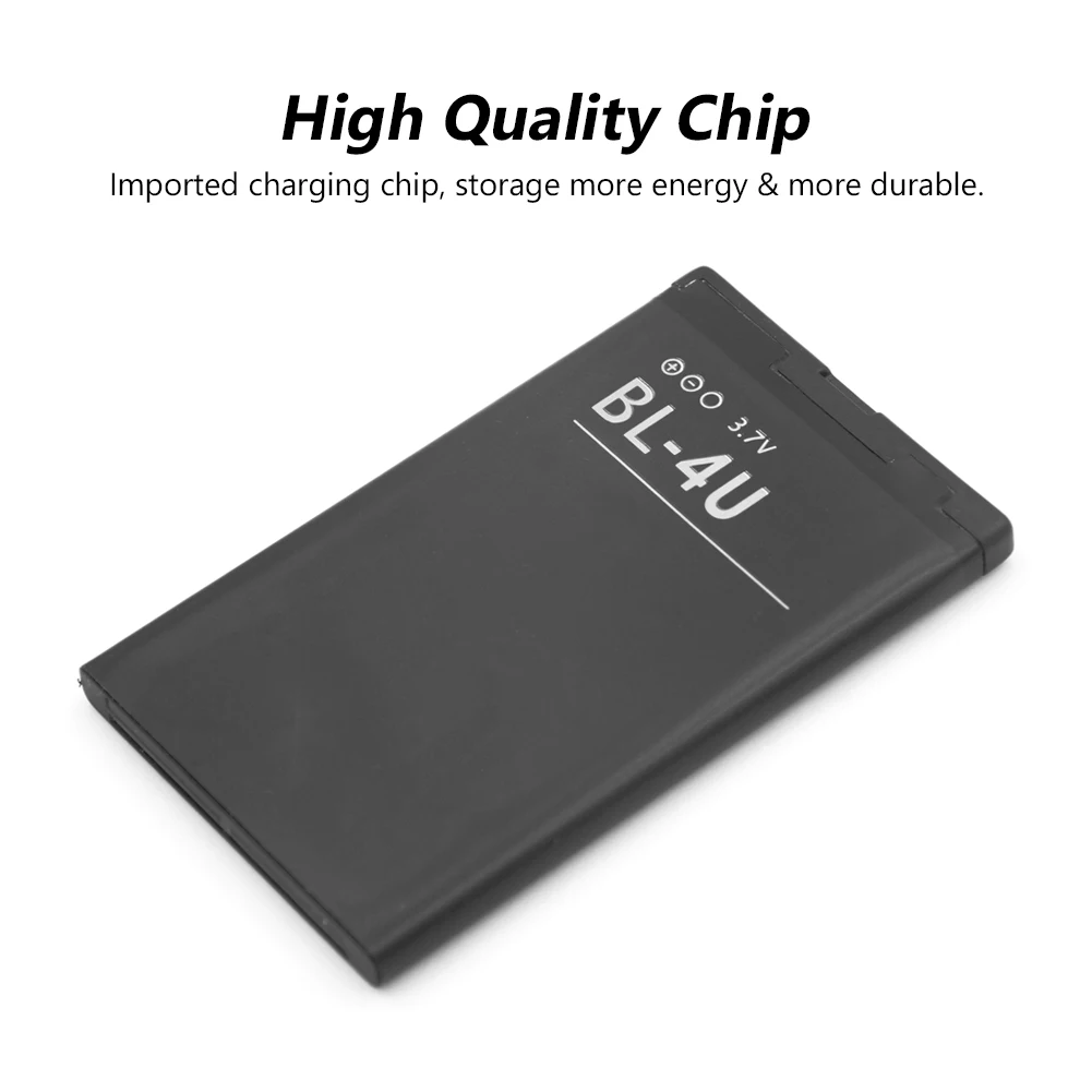 Оригинальные аккумуляторы для сотовых телефонов BL 4U Nokia 5250 5330 5730 6600 E66 E75 Asha 8800 BL4U