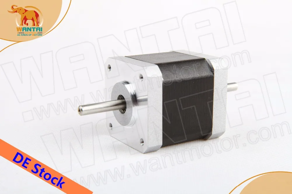 Wantai 5 шт. Nema 17 шаговый двигатель 42BYGHW811B двойной вал 70oz-in 2.5A CE ISO ROHS reprep 3D-принтер |