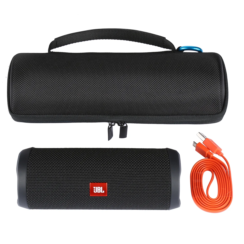 Жесткий чехол из ЭВА для переноски беспроводного Bluetooth-динамика JBL Flip 4 с ремнем